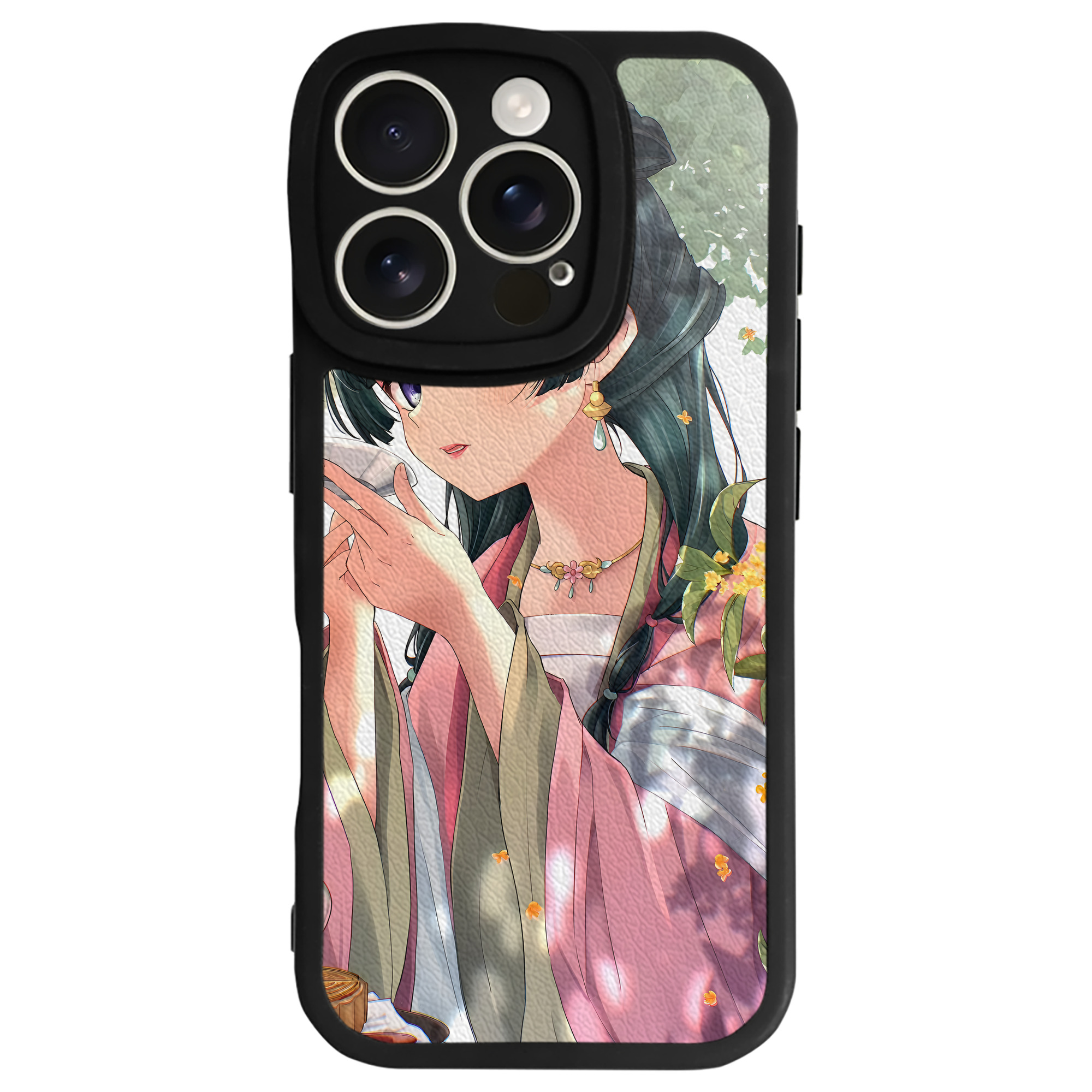 （画像用） 薬屋のひとりごと The Apothecary Diaries 【iPhone 16シリーズ対応】シリコンスマホケース（レザー調） 材質：シリコン